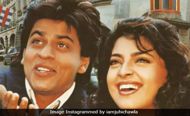 Shah Rukh Khan's Birthday Wish For <i>Darr</i> Co-Star Juhi Chawla Is The Cutest Thing On The Internet Today
