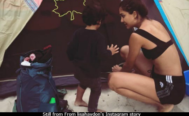 Lisa Haydon Went Camping With One-Year-Old Son Zack: 'Proud How We Pulled Off The Trip'