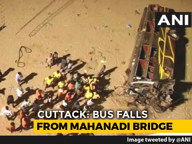 12 Dead As Bus Falls Off Bridge After Colliding With Buffalo In Cuttack