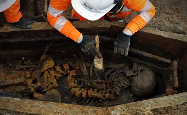 Skeletons Dug Out In UK Train Line Excavation. It Was An Old Burial Site