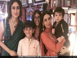 Kareena, Karisma And Kids In A Blockbuster Kapoor Diwali Pic Kareena, Karisma And Kids In A Blockbuster Kapoor Diwali Pic