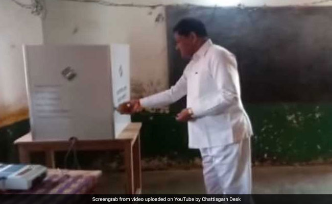 Chhattisgarh Minister Performs Puja Inside Polling Booth, Served Notice