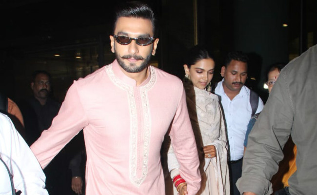 Deepika Padukone, Ranveer Singh And The Bhavnanis Fly To Mumbai From Bengaluru