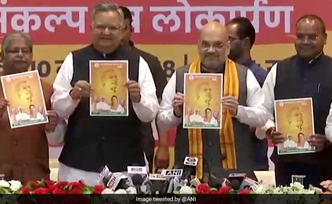 Amit Shah Releases BJP Manifesto For Chhattisgarh Polls: Live Updates