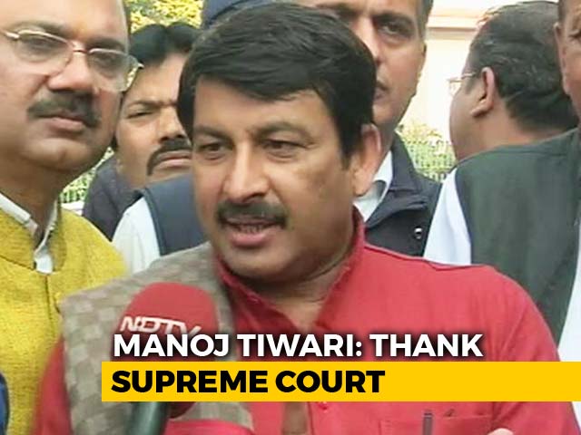 "Misplaced Bravado": Top Court Raps BJP's Manoj Tiwari For Sealing Case