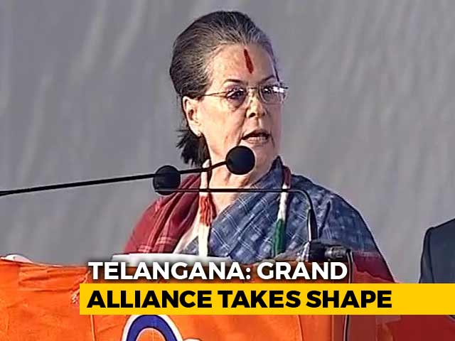 Rahul, Sonia Gandhi On The Campaign Trail In Telangana