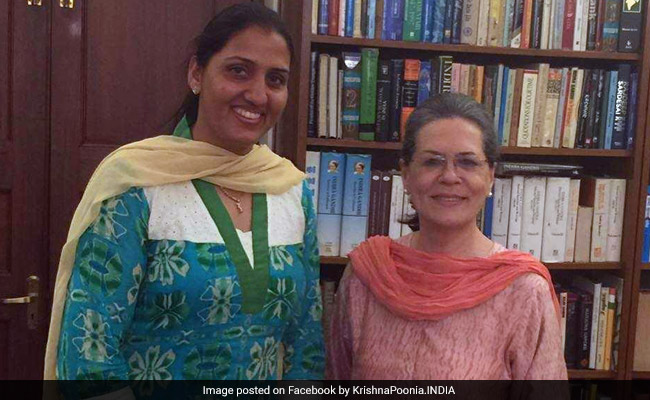 Congress Fields Olympian Krishna Poonia From Jaipur Rural Seat