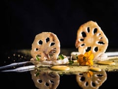 Crispy Thai Lotus Root and Truffle Cream