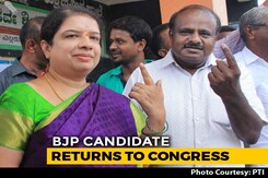 BJP Candidate's Dizzying Return To Congress Helps HD Kumaraswamy's Wife BJP Candidate's Dizzying Return To Congress Helps HD Kumaraswamy's Wife