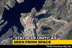 This Is How Statue Of Unity Looks From Space. See First Image This Is How Statue Of Unity Looks From Space. See First Image