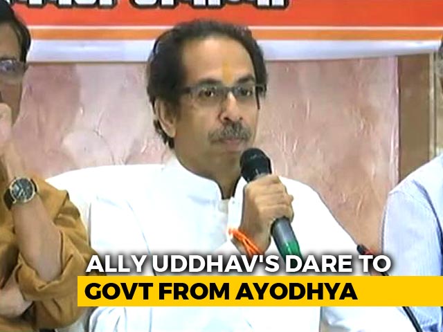 On Ram Temple, Uddhav Thackeray's Pre-Poll Warning For BJP