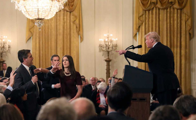 White House Shares "Altered" Video To Back Entry Ban On CNN Reporter