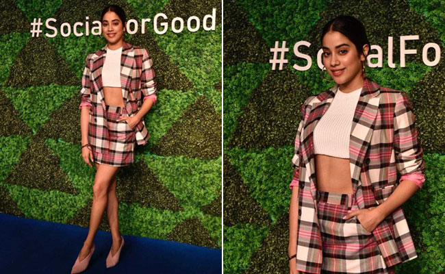 How To Wear Checks Like A Pro, Featuring Janhvi Kapoor