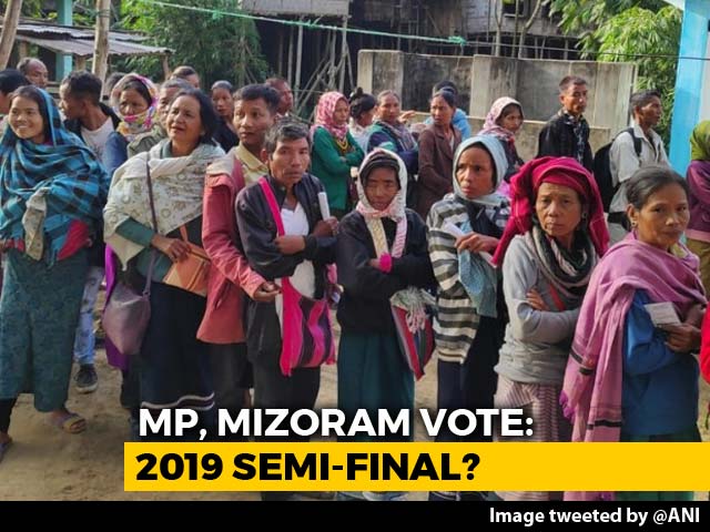 Madhya Pradesh, Mizoram Vote After High-Decibel Campaigns