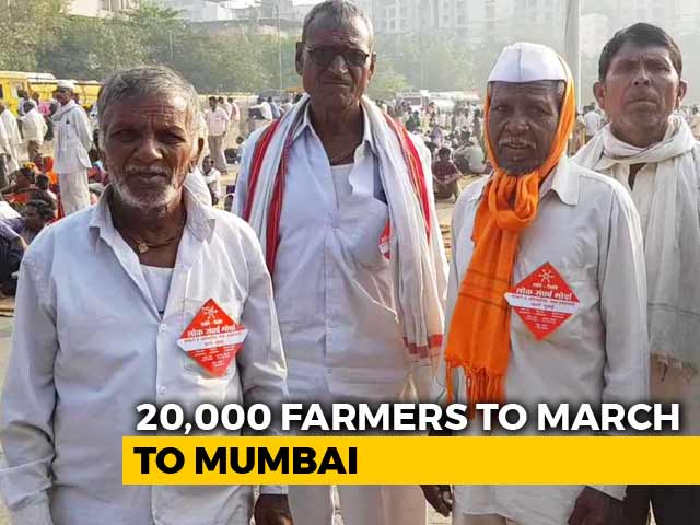 20,000 Farmers March From Thane To Mumbai Demanding Drought Compensation