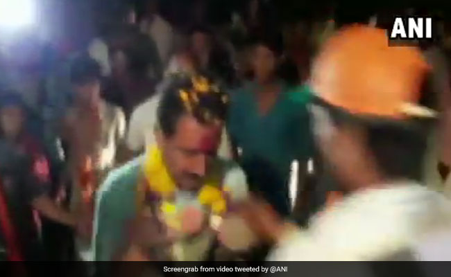 Watch: Man Greets BJP Lawmaker With Garland Of Shoes In Madhya Pradesh