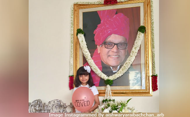 Aishwarya Rai Bachchan And Daughter Aaradhya Remember Krishnaraj Rai On His Birth Anniversary