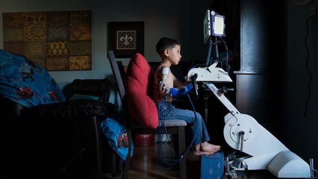 The 5-year-old could not move his neck, right arm or either leg