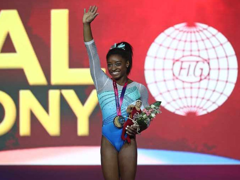 Simone Biles Wins Record 13th World Gold But Denied Clean Sweep