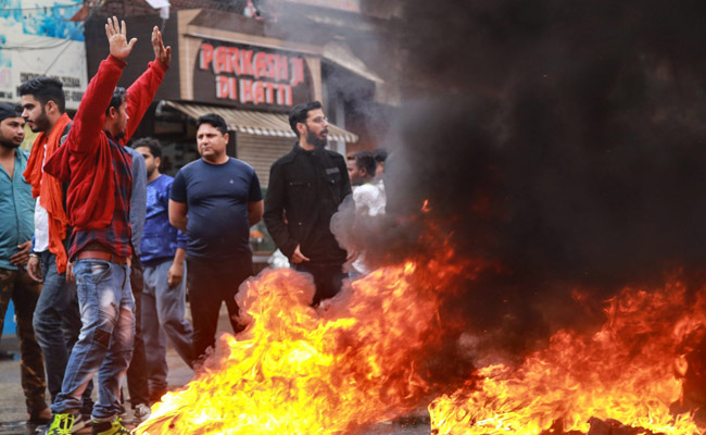 Massive Protests In Jammu Over Killing Of BJP Leader, Brother