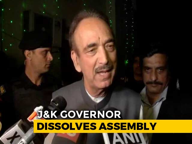 "Got A Suggestion Only": Ghulam Nabi Azad Dashes Mehbooba Mufti's Claim
