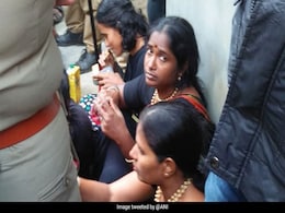 Men Snatched Our Holy Offering Kits, Say Women Devotees At Sabarimala Men Snatched Our Holy Offering Kits, Say Women Devotees At Sabarimala