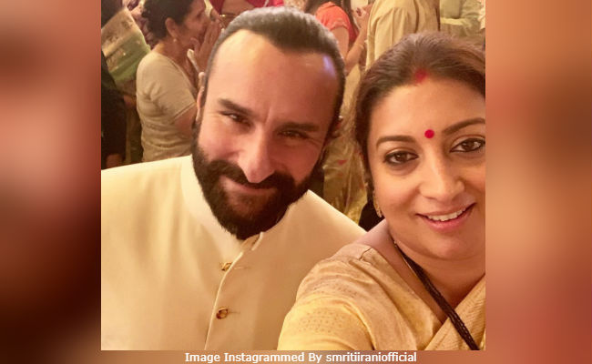 What Saif Ali Khan Told Smriti Irani When She Moved To Mumbai 23 Years Ago