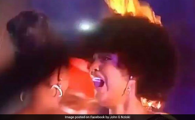 Miss Africa 2018 के बालों में लगी आग, देखने वालों की रुक गईं सांसें, देखें VIDEO