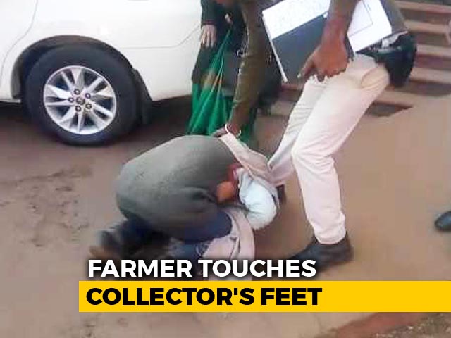 Why This Farmer Fell At Madhya Pradesh Official's Feet