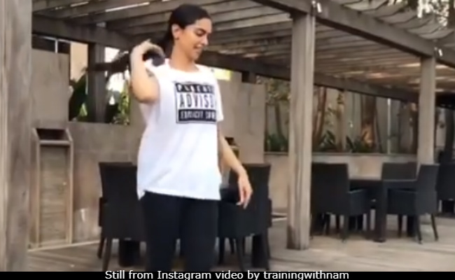 शादी के बाद यूं फिटनेस ट्रेनिंग करती दिखीं दीपिका पादुकोण, सीढ़ियों पर लगाई छलांग...देखें Video