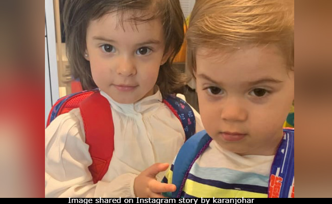 Karan Johar's Twins Roohi And Yash Are Ready For School But First, A Pic