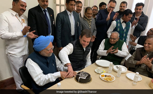 Manmohan Singh, Rahul Gandhi Cut Cake Together Amid Buzz Over Film