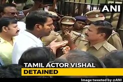 Actor Vishal Detained For Trying To Enter Locked Producers' Body Office Actor Vishal Detained For Trying To Enter Locked Producers' Body Office