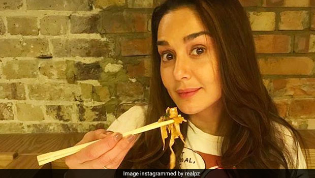 Preity Zinta shares a video doing push-ups on Instagram