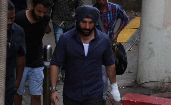 Saif Ali Khan Had A Special Visitor On The Sets Of <I>Sacred Games 2</I>. See Pics