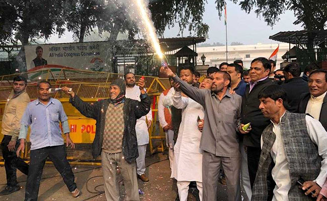 Counting Underway, Celebrations Already On In Rahul Gandhi's Camp