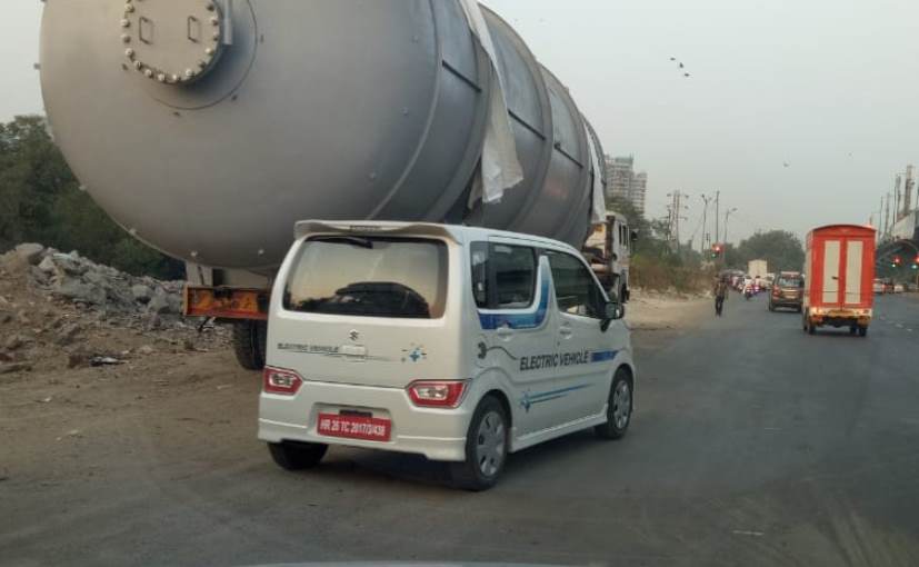 Maruti Suzuki's Electric Wagon R Prototype Spotted Testing