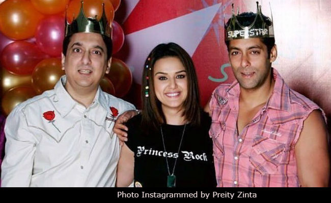 This Throwback Pic Of Preity Zinta With Salman Khan And Sajid Nadiadwala Is A True Blast From The Past