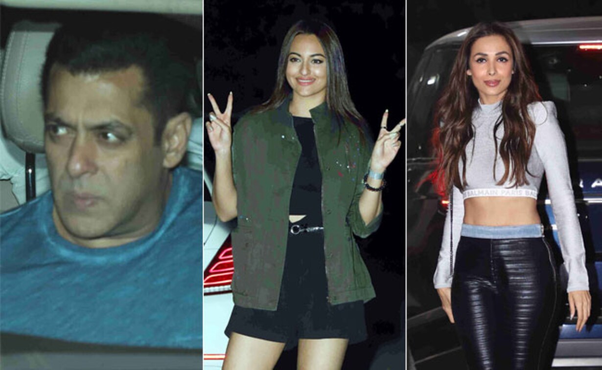 In Pics Salman Khan Sonakshi Sinha And Malaika Arora Attend Nirvaan Khan S Birthday Bash