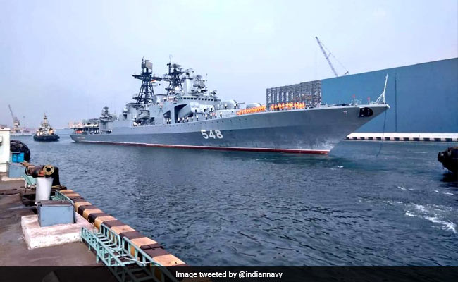 Russian Navy Ships Arrive In India For Bilateral Maritime Exercise