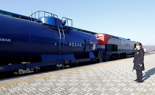 North, South Korea Inaugurate Rail, Road Project; Sanctions Delay Construction