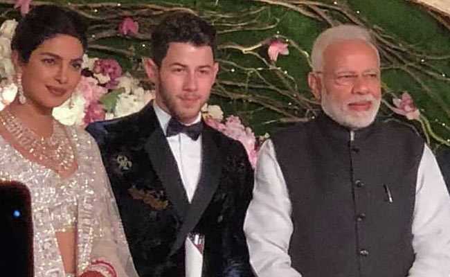 PM Modi Attends Priyanka-Nick Wedding Reception In Delhi