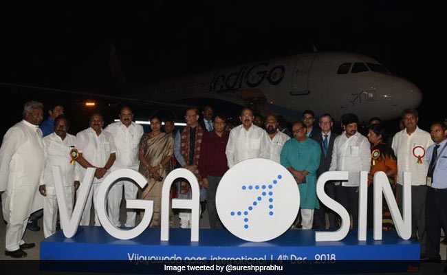 With First Flight To Singapore, Vijayawada Enters Global Aviation Map