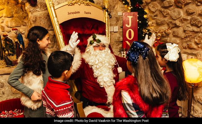Meet Jerusalem's St. Nick, Who Went To Santa School And Rides A Camel