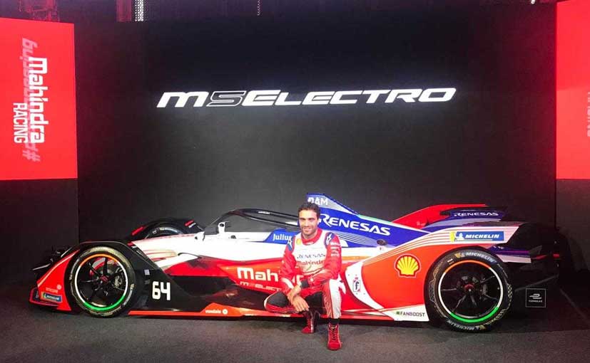 Mahindra&rsquo;s 2019 Formula E Race Car M5 Electro Makes Its Debut In India