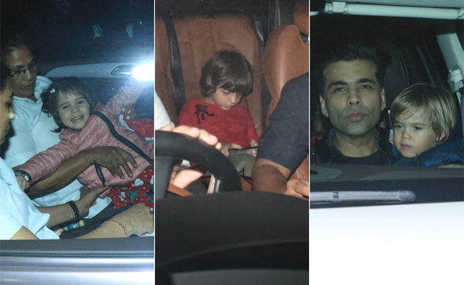 At Salman Khan's Christmas Party, Shah Rukh Khan's Son AbRam And Karan Johar's Twins Steal The Limelight