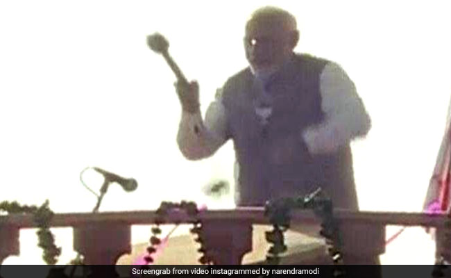 Watch: PM Modi Wraps Up Poll Campaign With Drum Beats, "Sound Of Victory"