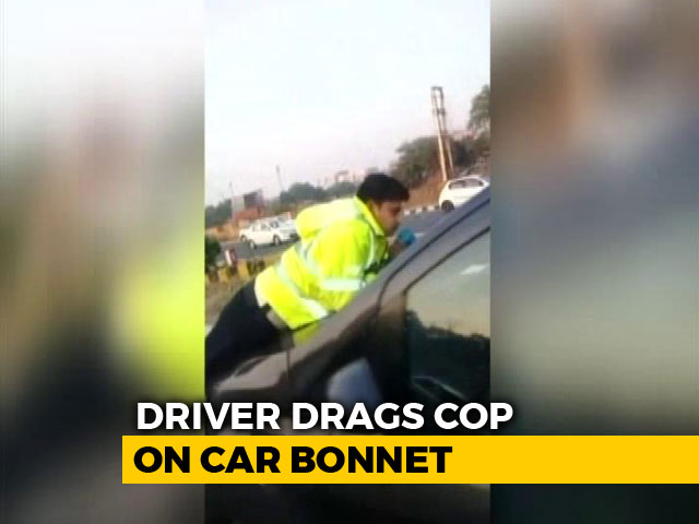 Gurgaon Man, Driving On Wrong Side, Drags Traffic Cop On Car