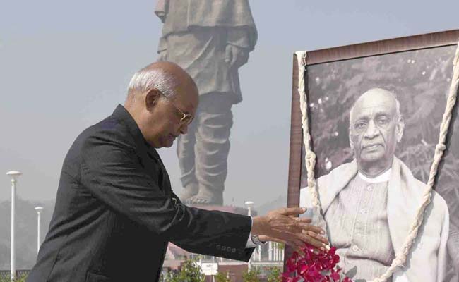 President Kovind Visits Statue Of Unity On Sardar Patel Death Anniversary