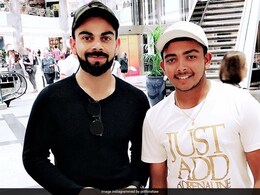 Prithvi Shaw Celebrates India's Win With Virat Kohli And Anushka Sharma Prithvi Shaw Celebrates India's Win With Virat Kohli And Anushka Sharma